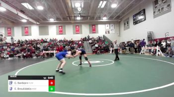 182 lbs Consi Of 8 #2 - Caden Sanborn, Plymouth vs Emmanuel Broulidakis, Manchester West