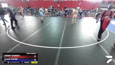 120 lbs Cons. Round 3 - Tommy Tourdot, IL vs Ethan Foster, IL