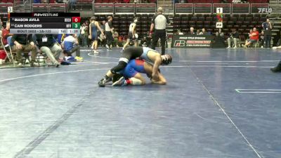 2A-132 lbs 7th Place Match - Mason Avila, Decorah vs Cain Rodgers, North Fayette Valley