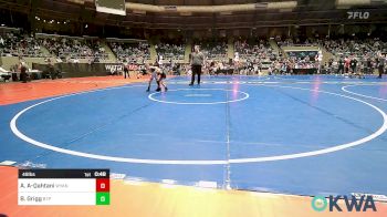 49 lbs Round Of 16 - Aysa Al-Qahtani, Wyandotte Youth Wrestling vs Bryson Grigg, Tulsa Blue T Panthers