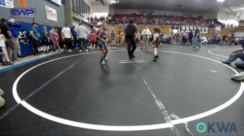 55 lbs Semifinal - Garrett Doyle, Cowboy Wrestling Club vs Kane Wall, Choctaw Ironman