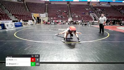 133 lbs Consy Rd I - Jack Hook, Honesdale vs Aden Shepard, West Perry