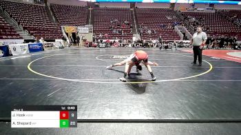 133 lbs Consy Rd I - Jack Hook, Honesdale vs Aden Shepard, West Perry