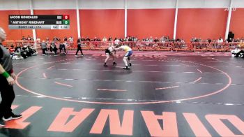 174 lbs 1st Place Match - Anthony Rinehart, Marian University (IN) vs Jacob Gonzales, Rochester Christian University
