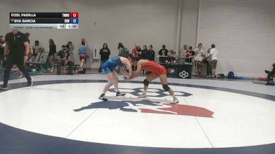140 lbs Cons. Sub-quarters - Itzel Padilla, Titan Mercury Wrestling Club (TMWC) vs Eva Garcia, Surfside X Wrestling