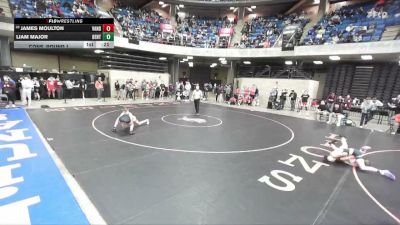 120 lbs Cons. Round 1 - James Moulton, Bradley-Bourbonnais vs Liam Major, Illini Bluffs