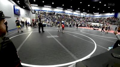 64 lbs Semifinal - Anthony Stewart II, Del City Little League vs George Britt, Pauls Valley Panther Pinners