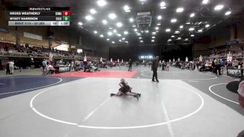 53 lbs Rr Rnd 3 - Kross Weatherly, Dumas WC vs Wyatt Harrison, Colorado Outlaws