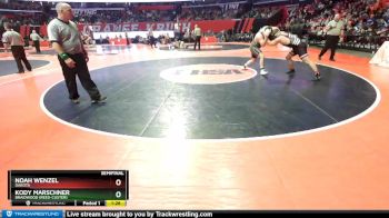 1A 220 lbs Semifinal - Noah Wenzel, Dakota vs Kody Marschner, Braidwood (Reed-Custer)