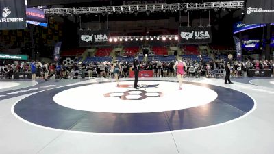 110 lbs Champ. Rd Of 128 - Gianna Hoskins, MI vs Kate Eggleston, IA