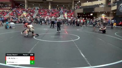 96 lbs Champ. Round 1 - Wyatt Avila, PHENOM vs Braxton Cross, Abilene Kids Wrestling