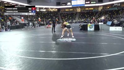 110 lbs Champ. Round 2 - Josiah Ortiz, Fort Hays State vs Kendra Ryan, North Central College
