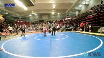 75-83 lbs Consi Of 8 #2 - Brea Brown, Coweta Tiger Wrestling vs Laela Sutherland, Pawhuska Elks Takedown