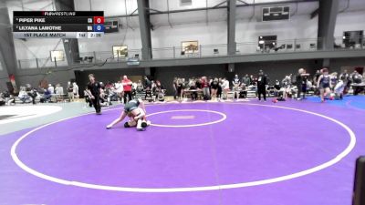 Junior Girls FS - 135 lbs 1st Place Match - Piper Pike, CA vs Lilyana Lamothe, WA