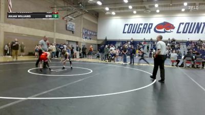 73-74 lbs Round 2 - Julian Williams, Hood River Youth Wrestling Clu vs Owen Woodbury, No Limits Wrestling Club