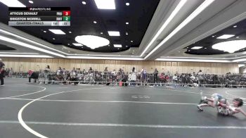 43 lbs Quarterfinal - Atticus DeVault, Project 8 WC vs Brigston Morrill, South Sevier