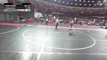 57 lbs Quarterfinal - Ethan Soppa, Edgar/Crass Trained vs Soren Starks, Stoughton Vikings Wrestling Club