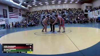 285 lbs Champ. Round 2 - Elijah Wiggins, VALLEY FORGE vs Josh Basinger, SPRINGFIELD(Akron)