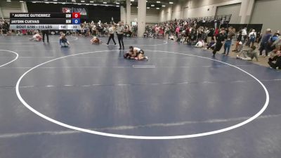 115 lbs 3rd Place Match - Aubree Gutierrez, Surfside X Wrestling vs Jaydin Cuevas, Betterman Elite Wrestling