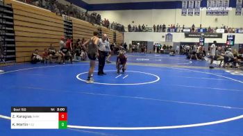 120 lbs Round Of 32 - Kevin Martin, Fitzgerald Wrestling Club vs Zack Karagias, Dark Horse