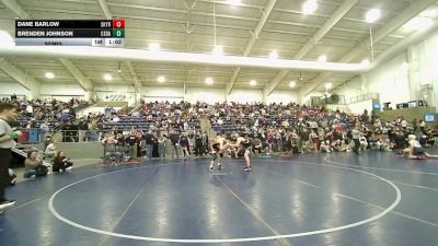 132B lbs Semis - Brenden Johnson, Cedar vs Dane Barlow, Skyridge