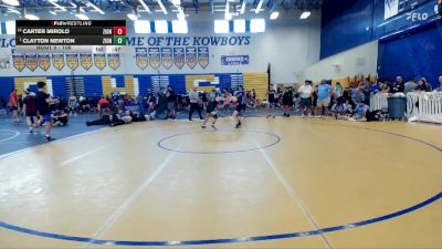 106 lbs Cons. Round 6 - Carter Mirolo, Team Miron vs Clayton Newton, Camden County Outsiders