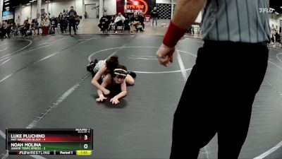 80 lbs Round 1 (4 Team) - Luke Pluchino, Mat Warriors Black vs Noah Molina, Junior Terps Xpress