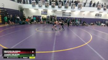 91 lbs Quarterfinal - Zander Weliever, Riverton Middle School vs Brayson Bilodeau, Worland Middle School