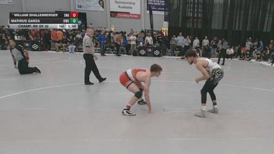138 lbs Champ. Rd Of 32 - William Shallenberger, Sanderson Wrestling Academy vs Mathius Garza, Inland Elite Wrestling Club