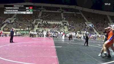 5A 215 lbs 3rd Place Match - Gustavo Garcia, Montevallo vs Charlie Boone, John Carroll Catholic HS