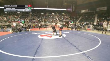 3A-215 lbs Champ. Round 1 - Mason Tims, Mountain View vs Micheal Madden, Rawlins