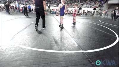 83 lbs Round Of 16 - Tobias Roundtree, Ardmore Takedown Club vs Jaxon Huffman, Team Tulsa Wrestling Club
