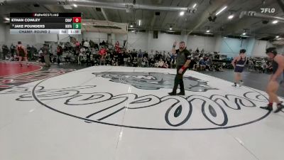 150 lbs Champ. Round 2 - Ethan Cowley, Chaparral vs Jake Pounders, Holy Family