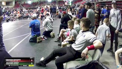 53 lbs Champ. Round 1 - Grayson Edmonds, Trojan Wrestling Club vs Granger Kinsey, Aurora Wrestling Club