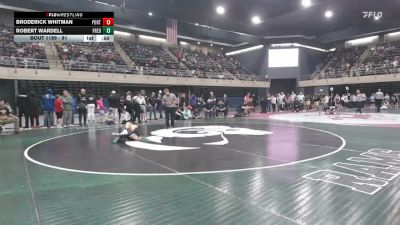 91 lbs Round Of 16 - Broderick Whitman, Port Crane vs Robert Wardell, Frederick