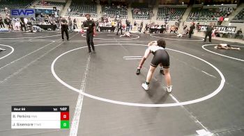 100 lbs Final - Broderick Perkins, HURRICANE WRESTLING ACADEMY vs Jett Sisemore, Team Tulsa Wrestling Club