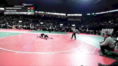 130 lbs Quarterfinal - Hayden Piovarchy, ROGA vs Reed Nutter, PBG1