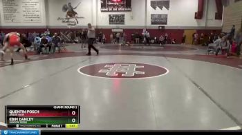 126 lbs Champ. Round 2 - Ebin Danley, Shadow Ridge vs Quentin Posch, Arbor View