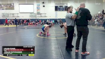 190 lbs Champ. Round 2 - Julian Evans, Milwaukie / Milwaukie Acad. Of The Arts vs Jordan Rathmanner, Mountain View