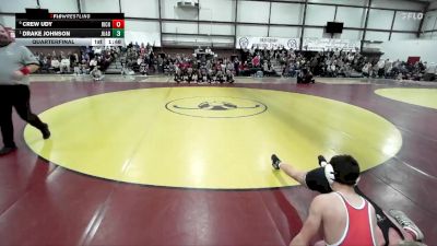 132 lbs Quarterfinal - Drake Johnson, Juab vs Crew Udy, Richfield