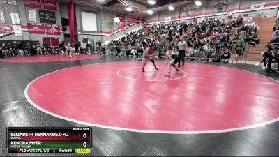 125 lbs Cons. Round 4 - Elizabeth Hernandez-Flores, Bonita vs Kendra Myer, Victor Valley