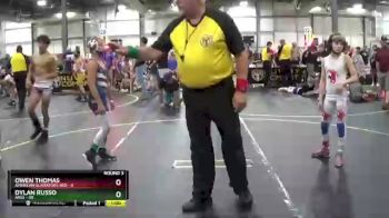 82 lbs Round 3 (6 Team) - Dylan Russo, ARES vs Owen Thomas, American Gladiators-Red