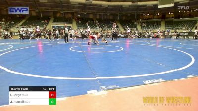 135 lbs Quarterfinal - Israel Borge, TEAM PRIDE ACADEMY vs Jaxon Russell, ReZults Wrestling