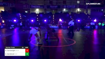 138 lbs Quarterfinal - Aiden Cartwright, Mountain Vista Wrestling vs Andrew Sandoval, Bearcave