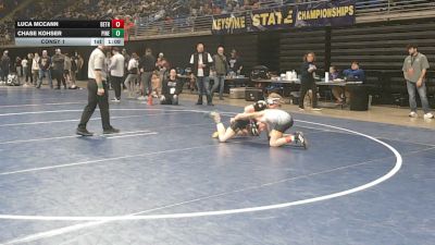 89 lbs Consy 1 - Luca McCann, Bethel Park vs Chase Kohser, Pine Richland