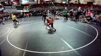132 lbs Champ. Round 1 - Zachary Mora, GI Grapplers vs Austin Stuenkel, North Bend Matcats