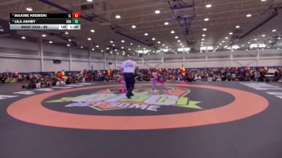 90 lbs Round 3 - Maxine Kremski, Unattached vs Lila Ashby, Unattached