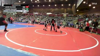 61 lbs Cons. Semi - Asher Slavens, Honey Badger Wrestling Club vs Tanner Thacker, Van Buren High School Wrestling