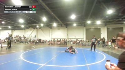 58 lbs Round Of 32 - Maverick Lederer, Rising Sun WC vs Samuel Subia, Legends Of Gold LV