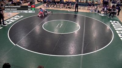 132 lbs Semis & 1st Wb (8 Team) - Kiptyn Schaefers, Parkston vs Ayden Dooley, Custer